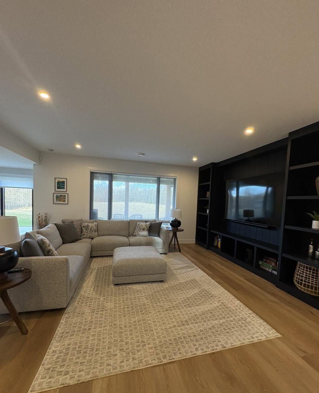 Straightened furniture and polished accents